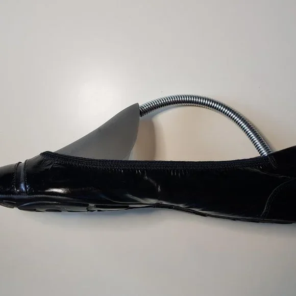 Prada black scrunch patent leather ballerinas’ flats - Picture 5 of 11